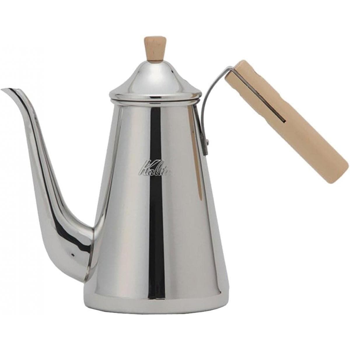Kalita カリタ 52202 ドリップポット スリム 700SSW Made in TSUBAME ステンレス18-8製 木柄ハンドル 日本製 直火 ドリップ コーヒー ケトル やかん おしゃれ