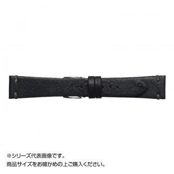 Emitta(エミッタ) 時計バンド ウーガ 18mm ブラック (美錠:銀) EU-A18