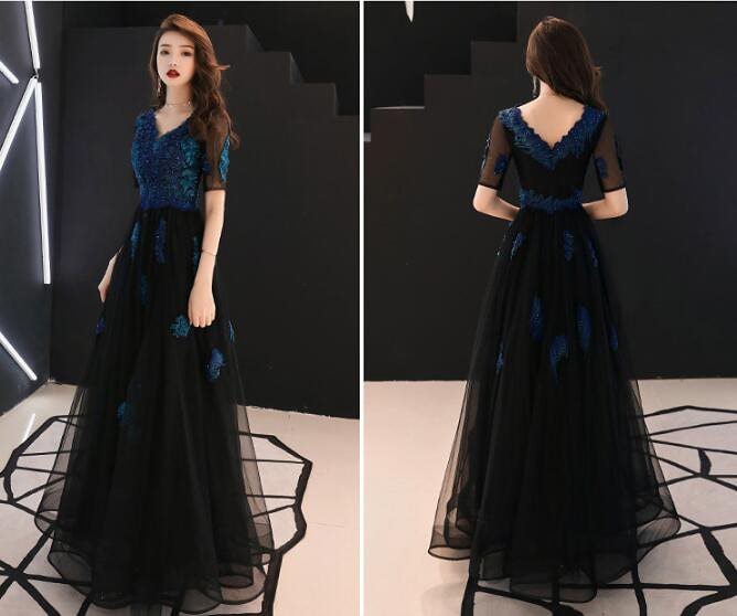 袖あり レースドレス 結婚式ドレス 二次会 ロングドレス マキシ丈ワンピース ウエディングドレス 透