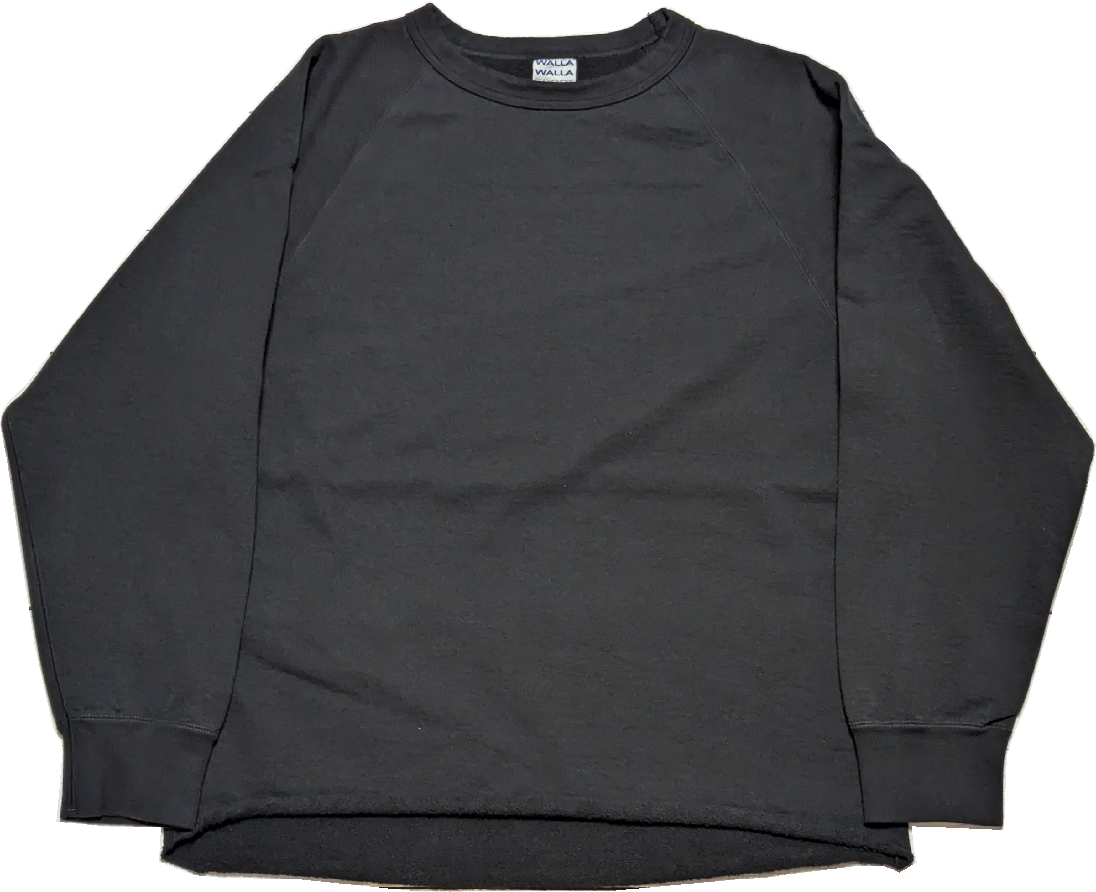 13オンス クルー スウェットシャツ ブラック メンズ トレーナー 日本製 13oz CREW SWEAT SHIRT BLACK 004