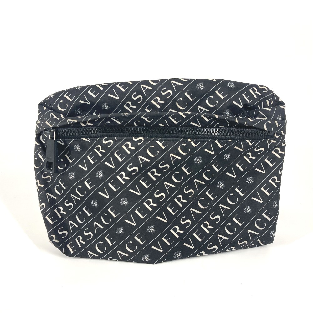 ボディバッグ ロゴ メデューサ バイカラー カバン クロス ベルトバッグ ウエストバッグ ナイロン ブラック