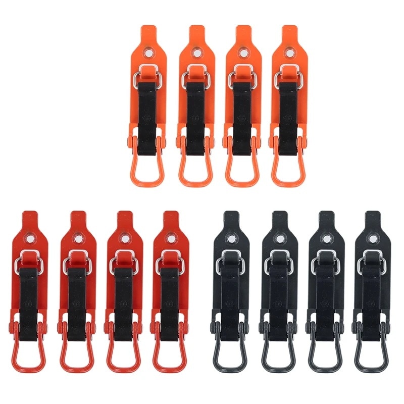 【3日以内発送】ショベルホルダープライヤー クイックリリース 金属製ラバークランプ 多目的壁掛けブラケット ルーフラック用カーアクセサリー 4個