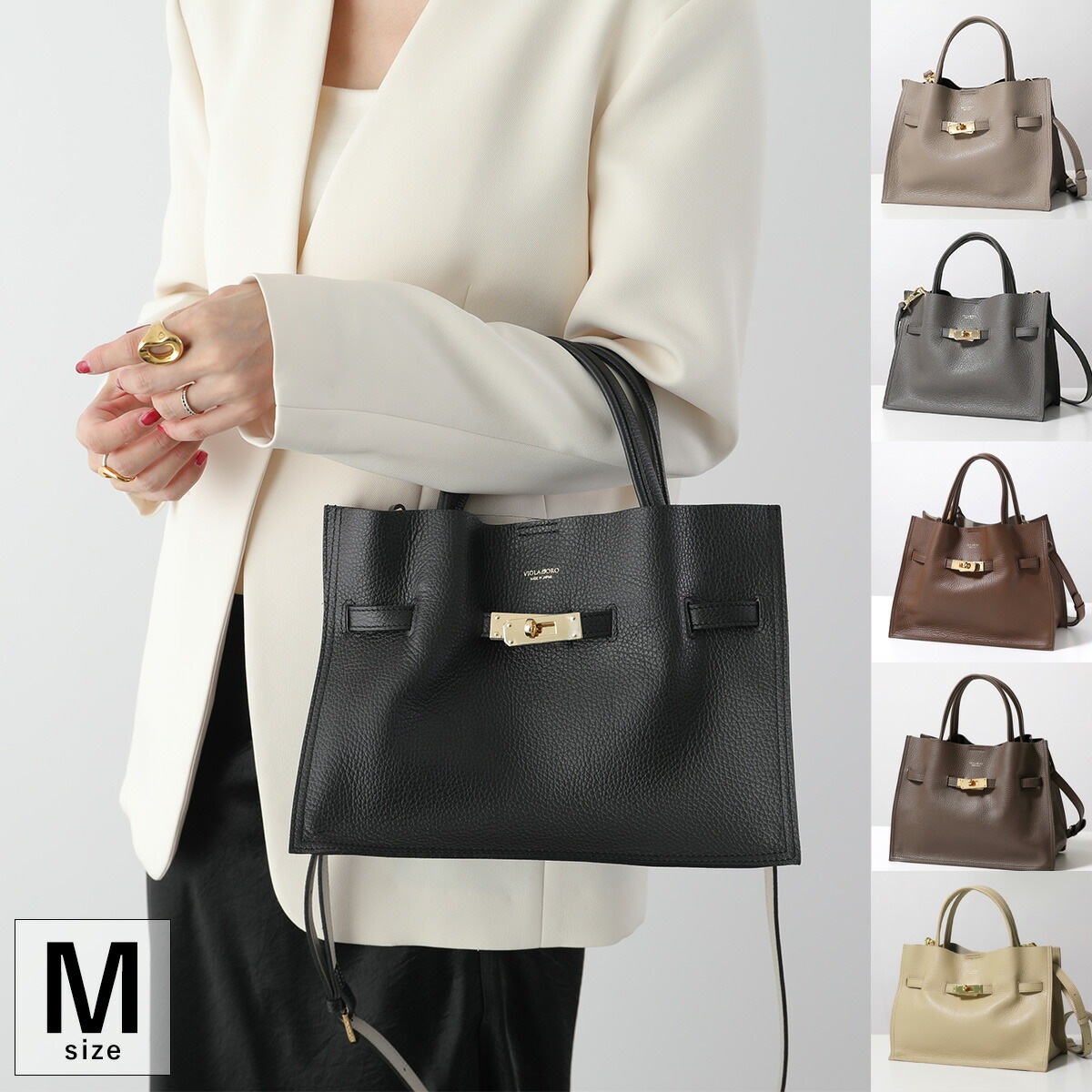 VIOLAdORO ヴィオラドーロ ショルダーバッグ TRERO M トレロ V-1496 レディース ハンドバッグ クロスボディ 鞄 カラー6色