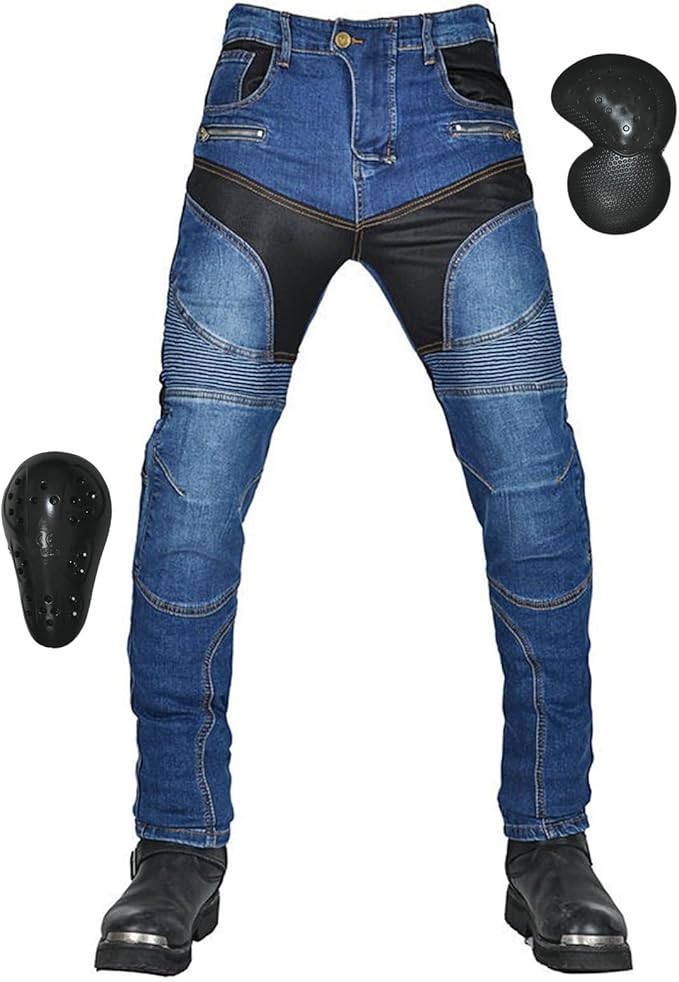バイクメッシュパンツ 夏用メンズ バイク用パンツ ライディングパンツ プロテクター付き ライダースパンツ 1夏 通気性に優れ バイクズボン メッシュ レーシングパンツ 耐磨