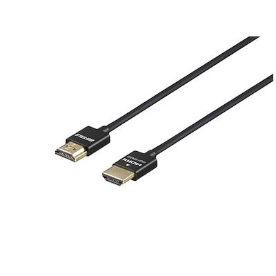 他サイト： BUFFALO　HDMIケーブル BSHD3Sシリーズ ブラック [5m /HDMIHDMI /スリムタイプ /4K対応]　BSHD3S50BKの商品画像
