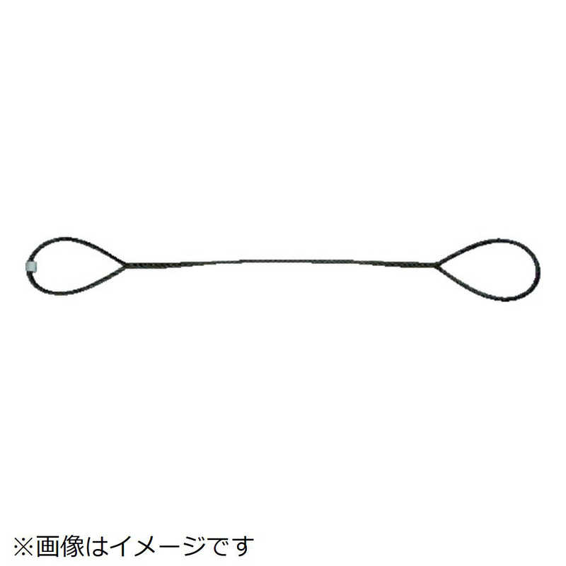 トラスコ中山　玉掛けワイヤーロープ 段落し 16mm×4m　TWD16S4 5,268円