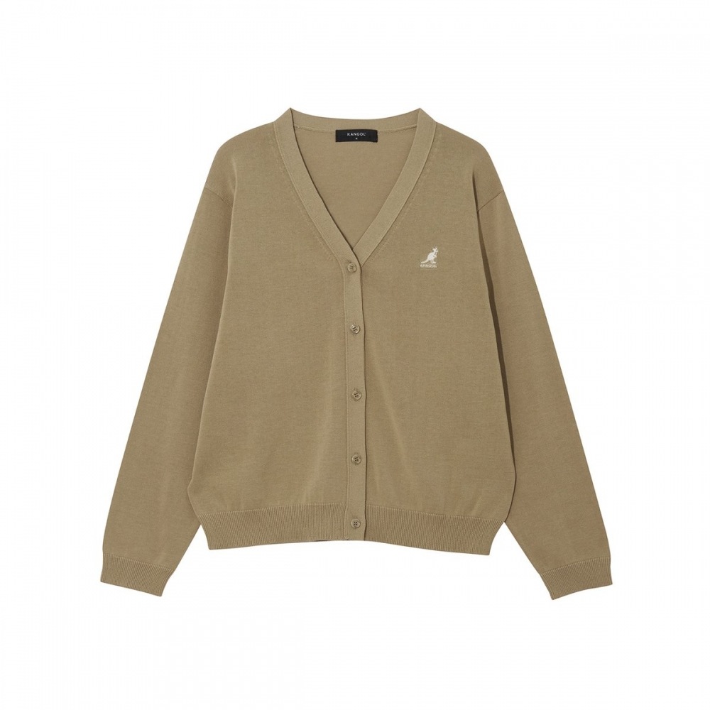 ブランド レディースVネックカーディガン ベージュ (KREWKN19020)