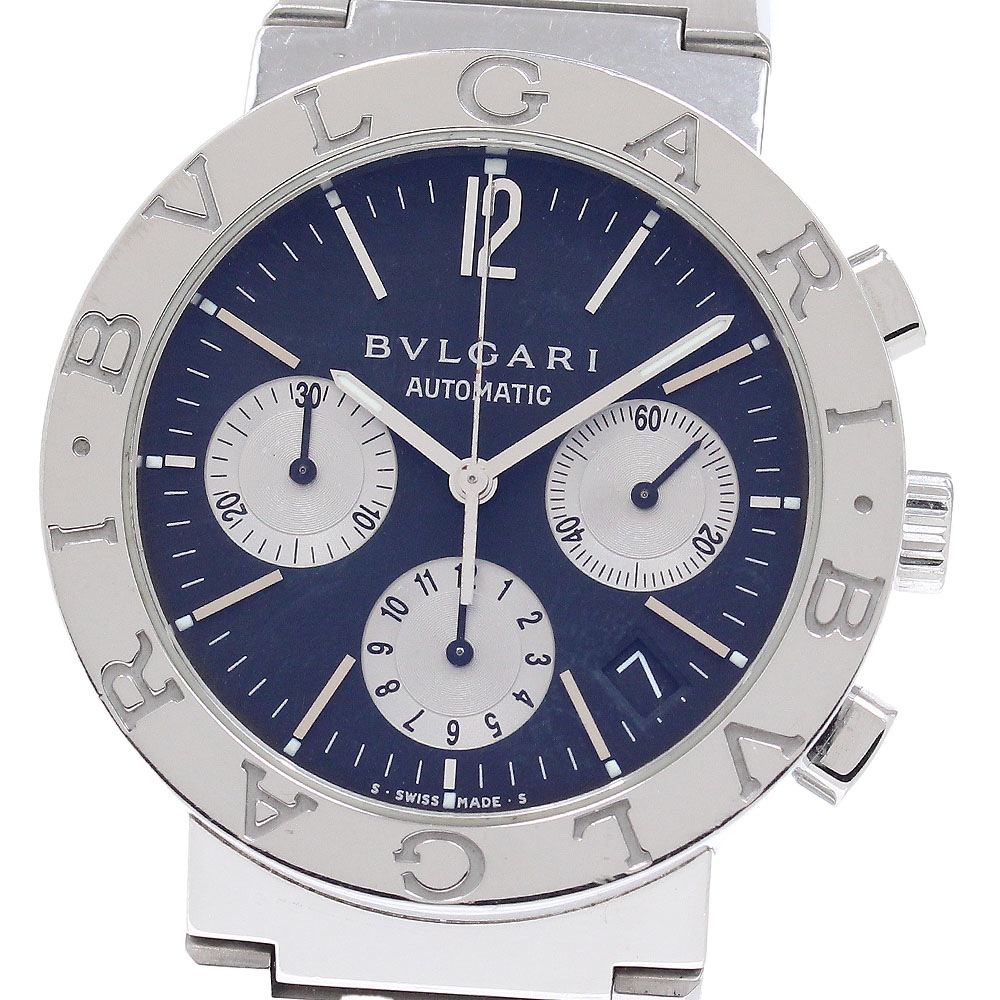 ブルガリ BVLGARI BB38SSCH ブルガリブルガリ デイト クロノグラフ 自動巻き メンズ _944894【中古】