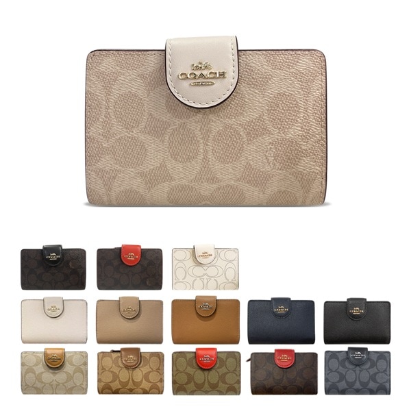 即発 正規品 USA直送 ミディアム 二つ折り財布 C0082/6390/CW786/C4768