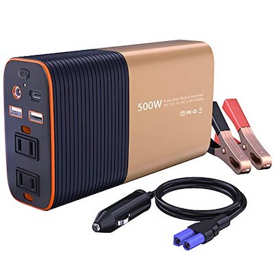 12V 500W カーインバーター コンバーター 正弦波 車載充電器 12,301円