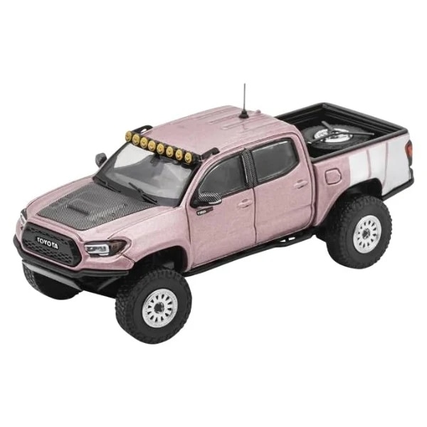 ゲインコーププロダクツ 1/64 トヨタ TACOMA TRD Pro - ワイドボディ (LHD) ピンク 完成品