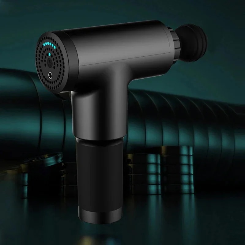 筋肉のリラックス 筋肉 新品ボディ ための電動マッサージガン 4つのヘッドが付いたフィットネスマッサージデバイス 2023