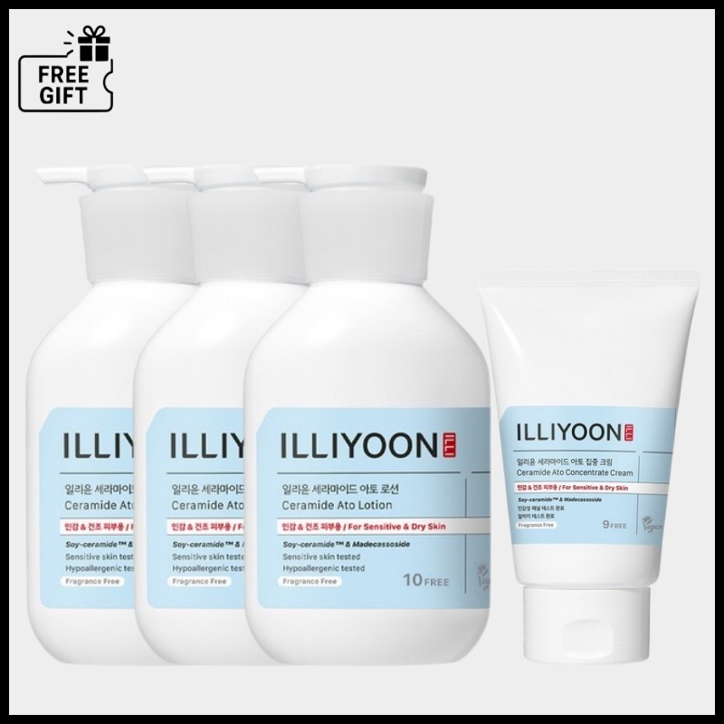 セラミド アト 保湿ローション 350ml×3本＋集中クリーム200ml 無香料 敏感肌 乾燥肌 低刺激 ベビー使用可 ファミリー用 高保湿 ボディクリーム 韓国スキンケア