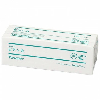 ペーパータオル タウパービアンカS 200枚x35入り 77259