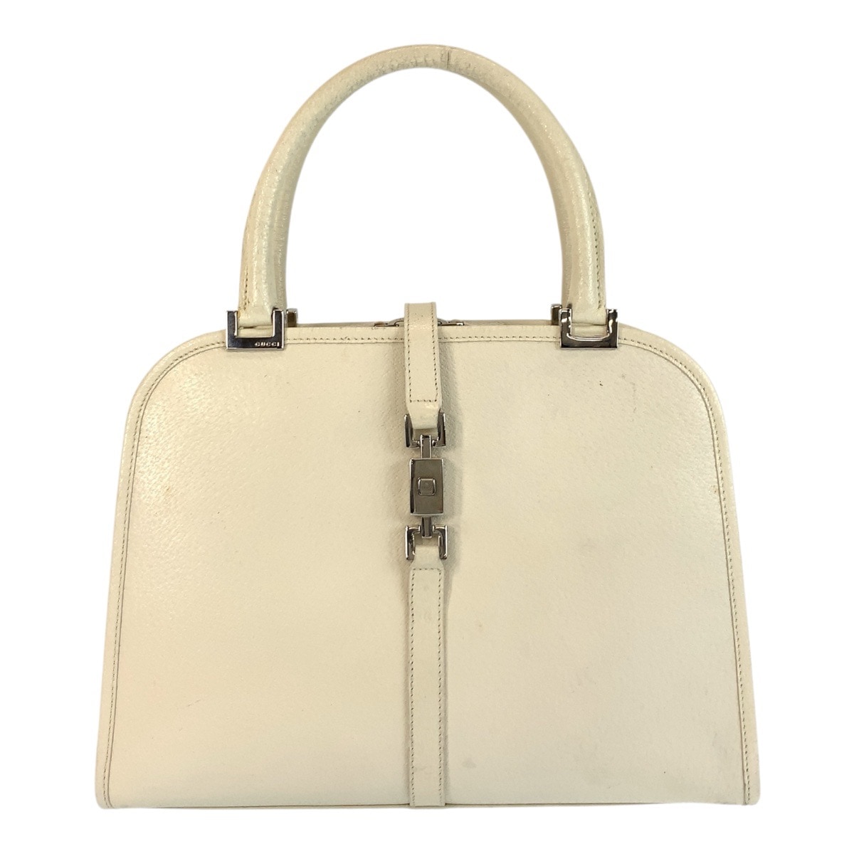 ジャッキー ホワイト シルバー金具 レザー 002 1071 ハンドバッグ レディース 503661