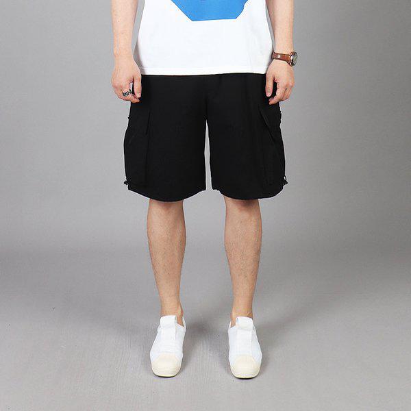 WMB 男性 ビッグサイズ フィールド カーゴ ポケット バンディング ハーフパンツ