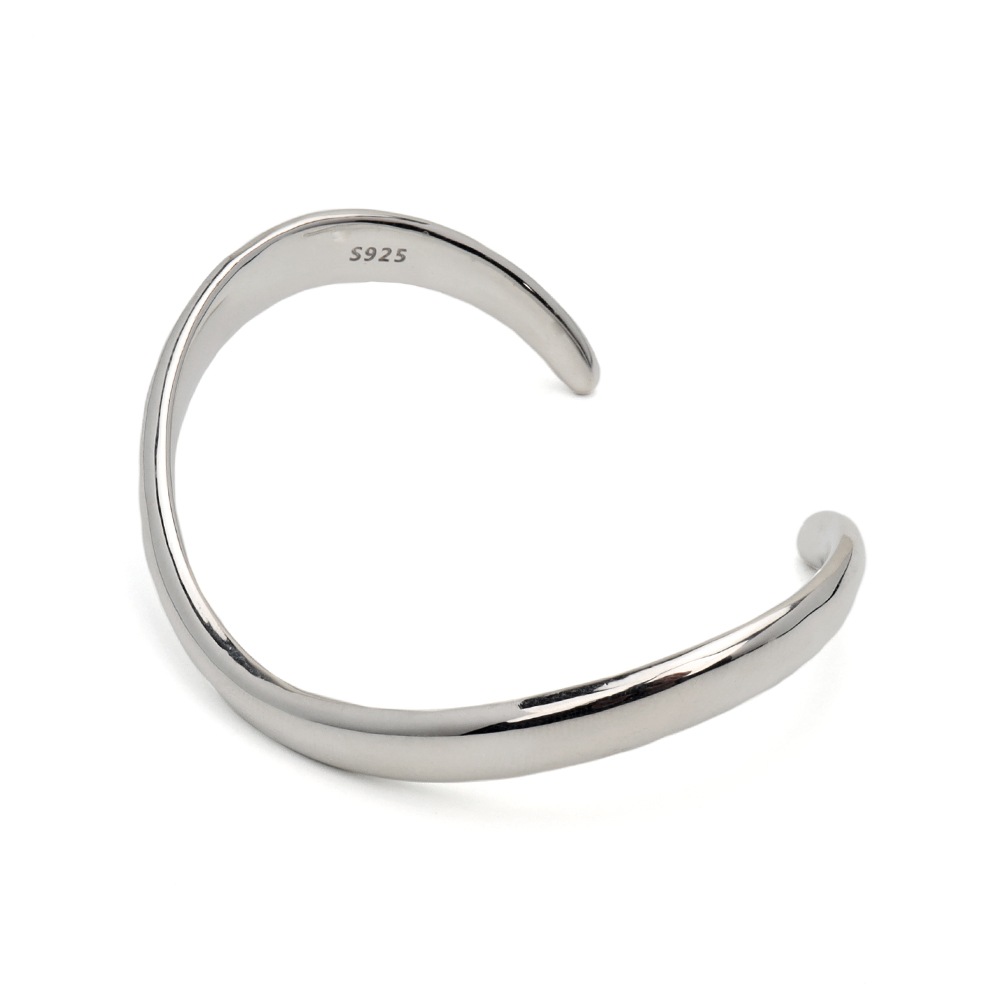 シルバー925 ボーンカフバングル [cb099]