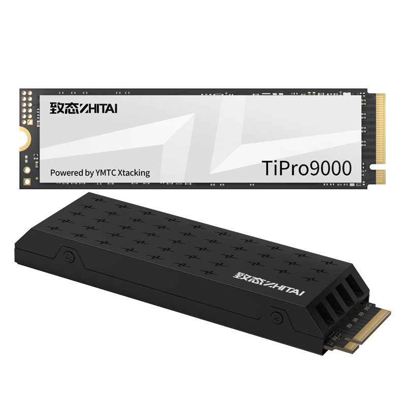 ZHITAI 4TB 内蔵SSD NVMe M.2 2280 R:14000MB/s W:12500MB/s PCIe 5.0 3D NAND TLC TiPro9000 ヒートシンク付属 5年保証