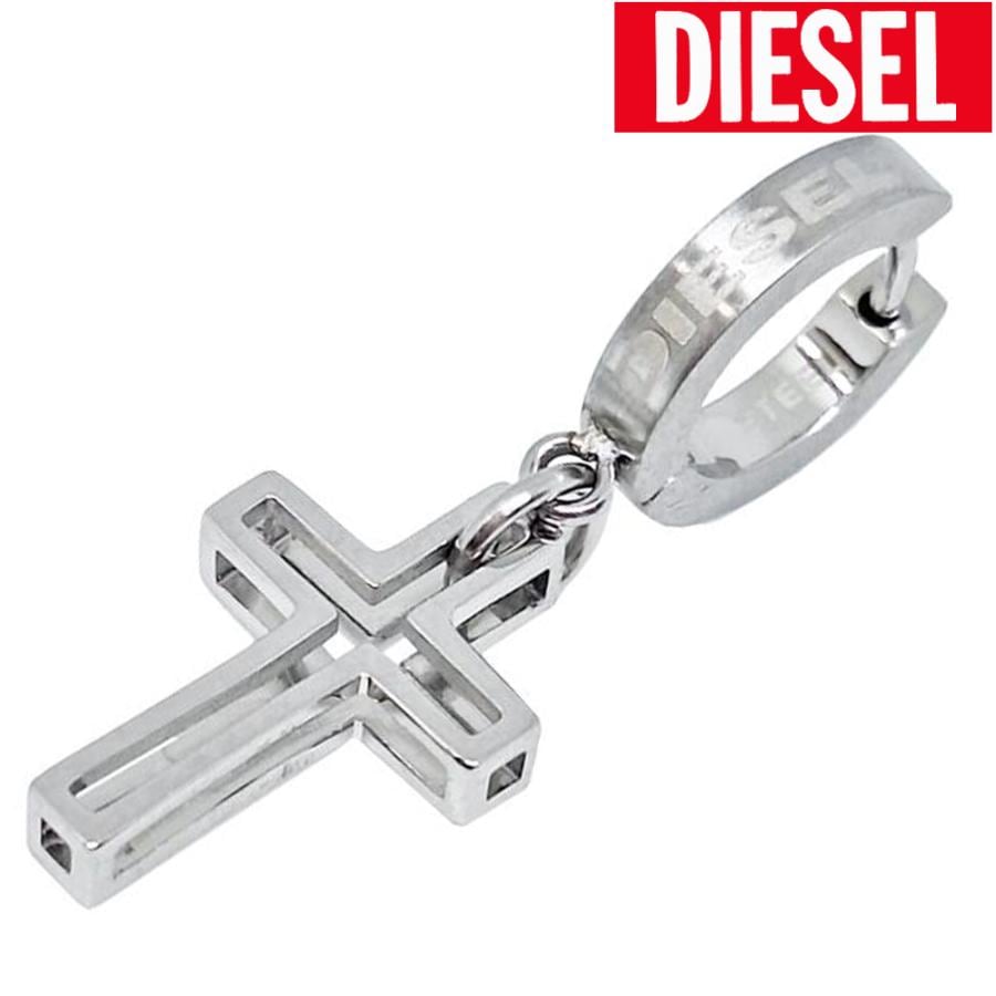 Qoo10] DIESEL DIE ピアス DX1333040 クロ