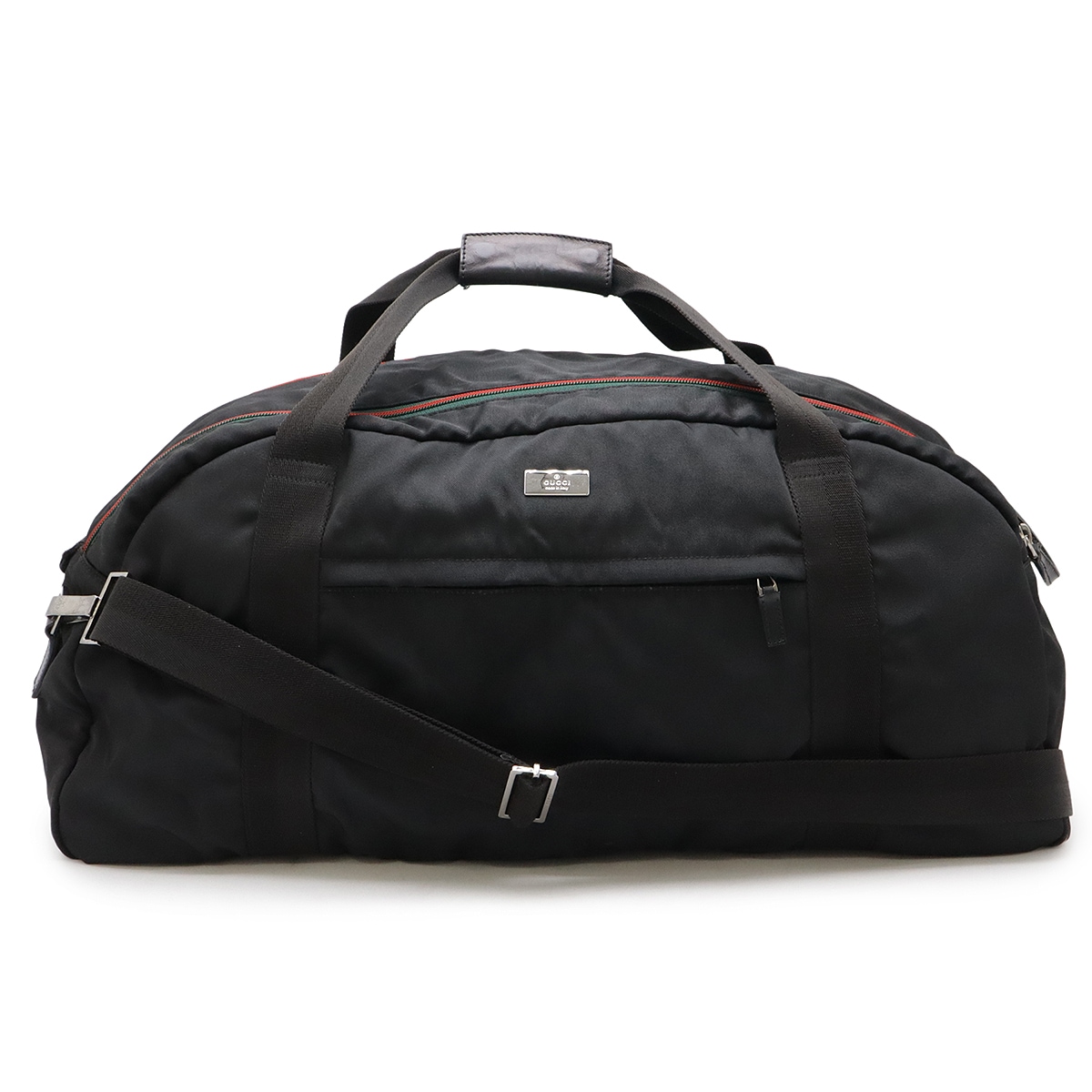 ボストンバッグ 旅行カバン トラベルバッグ ハンドバッグ 2WAY ショルダー ナイロンキャンバス レザー ブラック 黒 12232