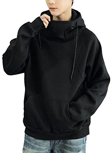 foveitaa パーカー メンズ 大きいサイズ 人気 春服 秋服 トレーナー ゆったり プルオーバー スウェット 長袖 無地 おしゃれ ジャージ カジュアル おしゃれ ファッション フード付 かっこ