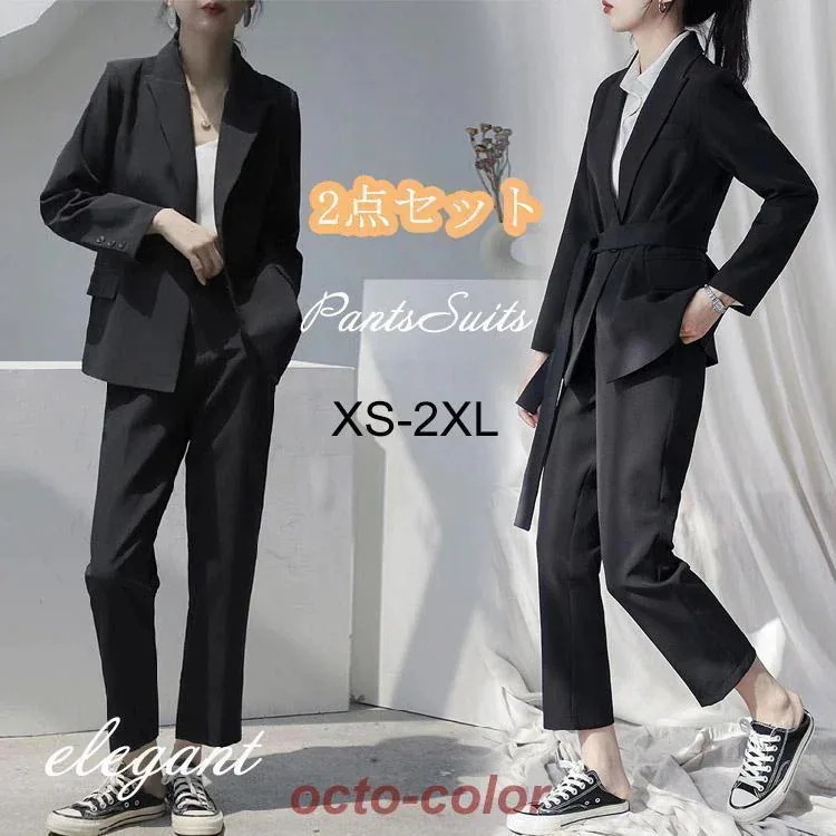 2026流行季節限定 卒業式スーツ女の子パンツスーツレディース韓国制服おしゃれ母セットアップ20代卒業式ママフォーマルスーツジャケットセミフォーマルブレザーO