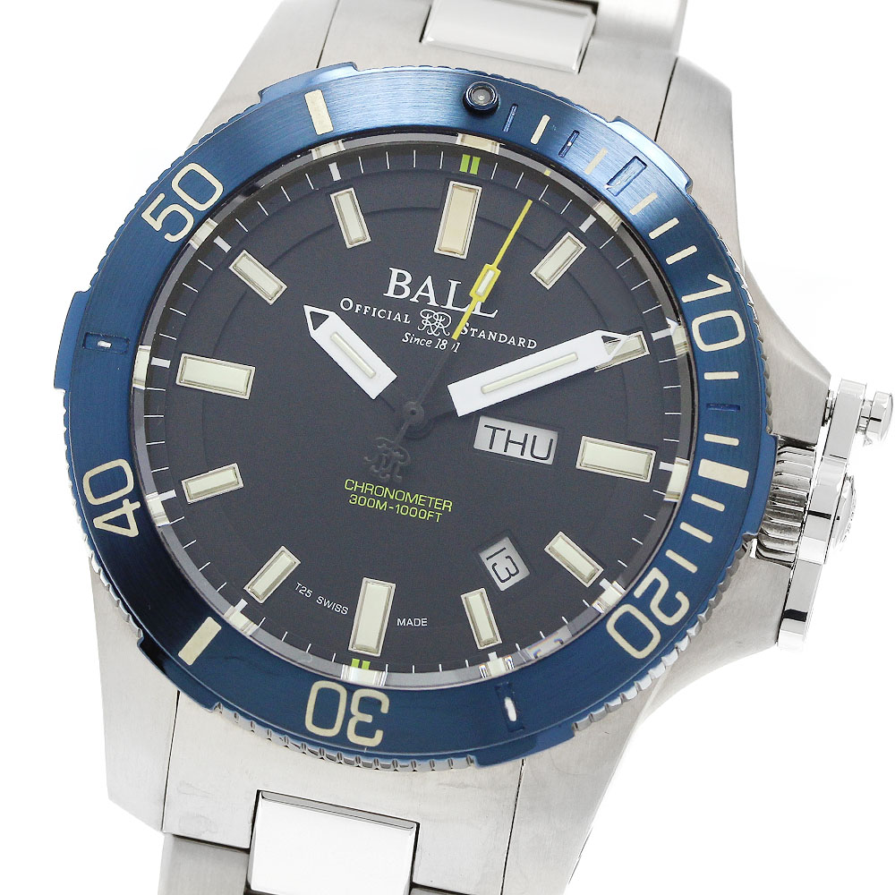ボールウォッチ BALLWATCH DM2276A-S3CJ-BK エンジニアハイドロカーボン デイデイト 自動巻き メンズ 良品 箱・保証書付き_956844【中古】