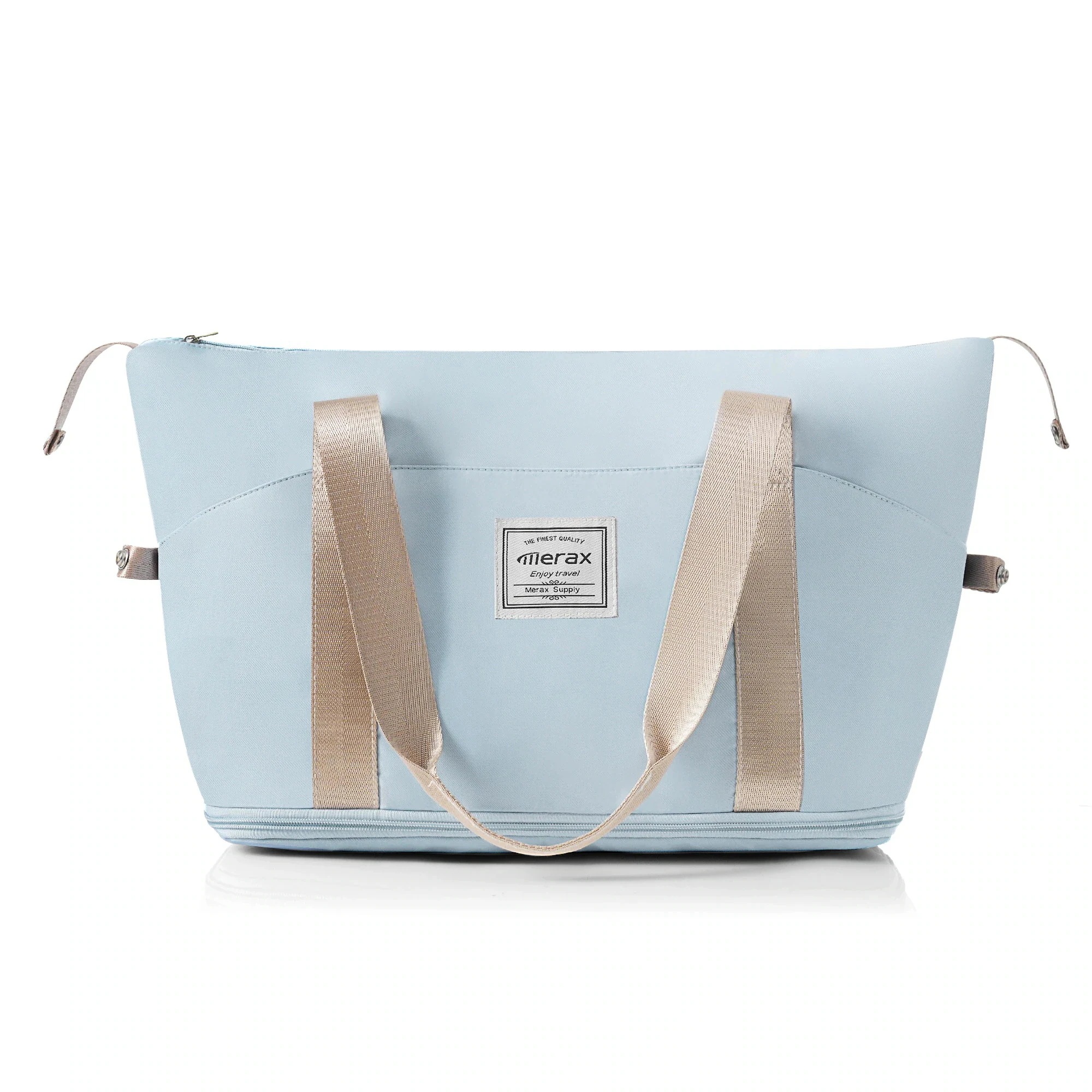 【3日出荷】国内発送トート ハンド レディース 手提げ 軽量 ファスナーで閉まる 大容量 軽い かばん a4 かわいい 通学 通勤 旅行GG8700 Blue oxfor