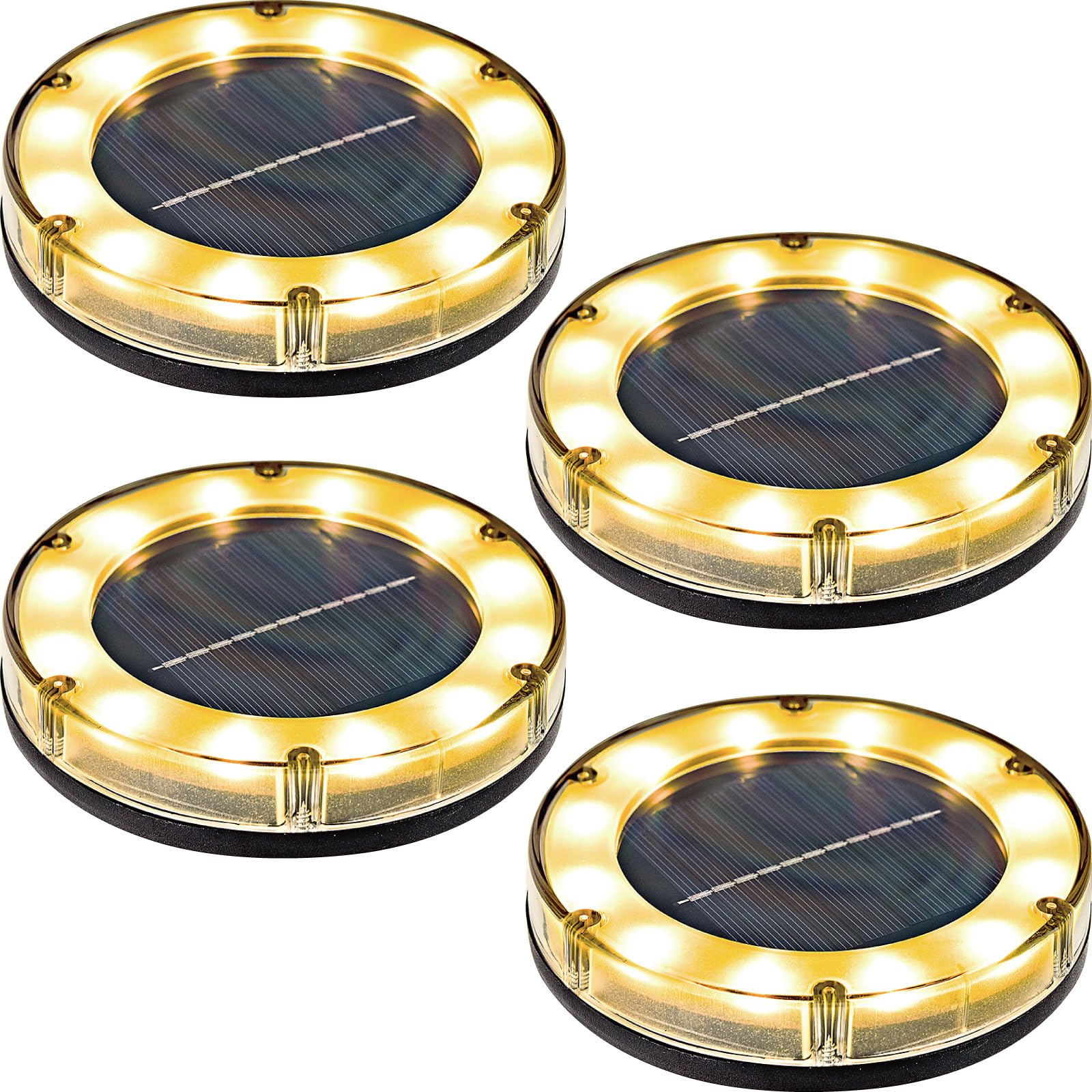 ソーラーライト ガーデンライト 屋外 埋め込み ENTLIGHT V2（ウォーム4個）