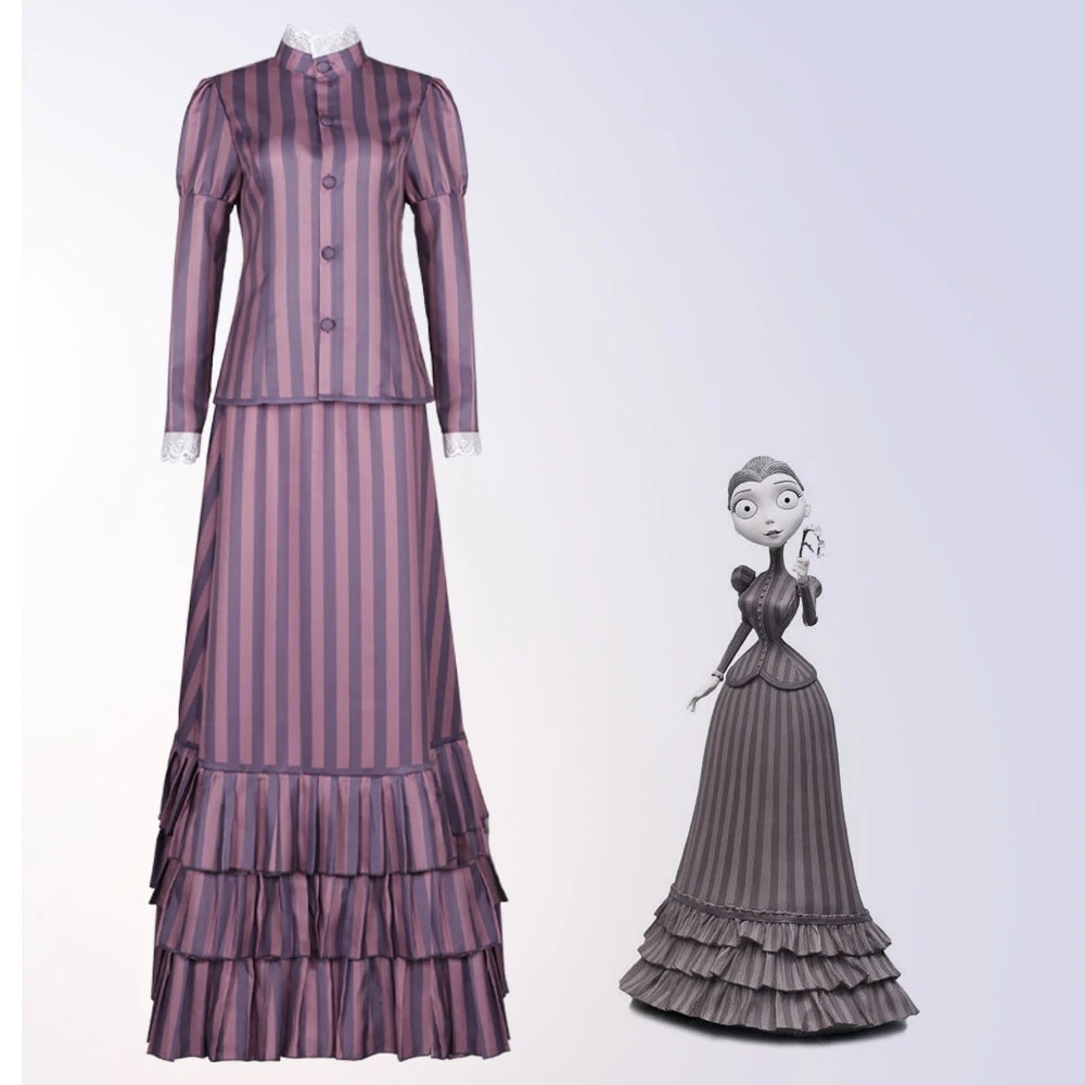 ゾンビ花嫁コスプレ衣装ビクトリアコスプレ舞台パフォーマンス衣装ルネッサンスヴィンテージ風ワンピース