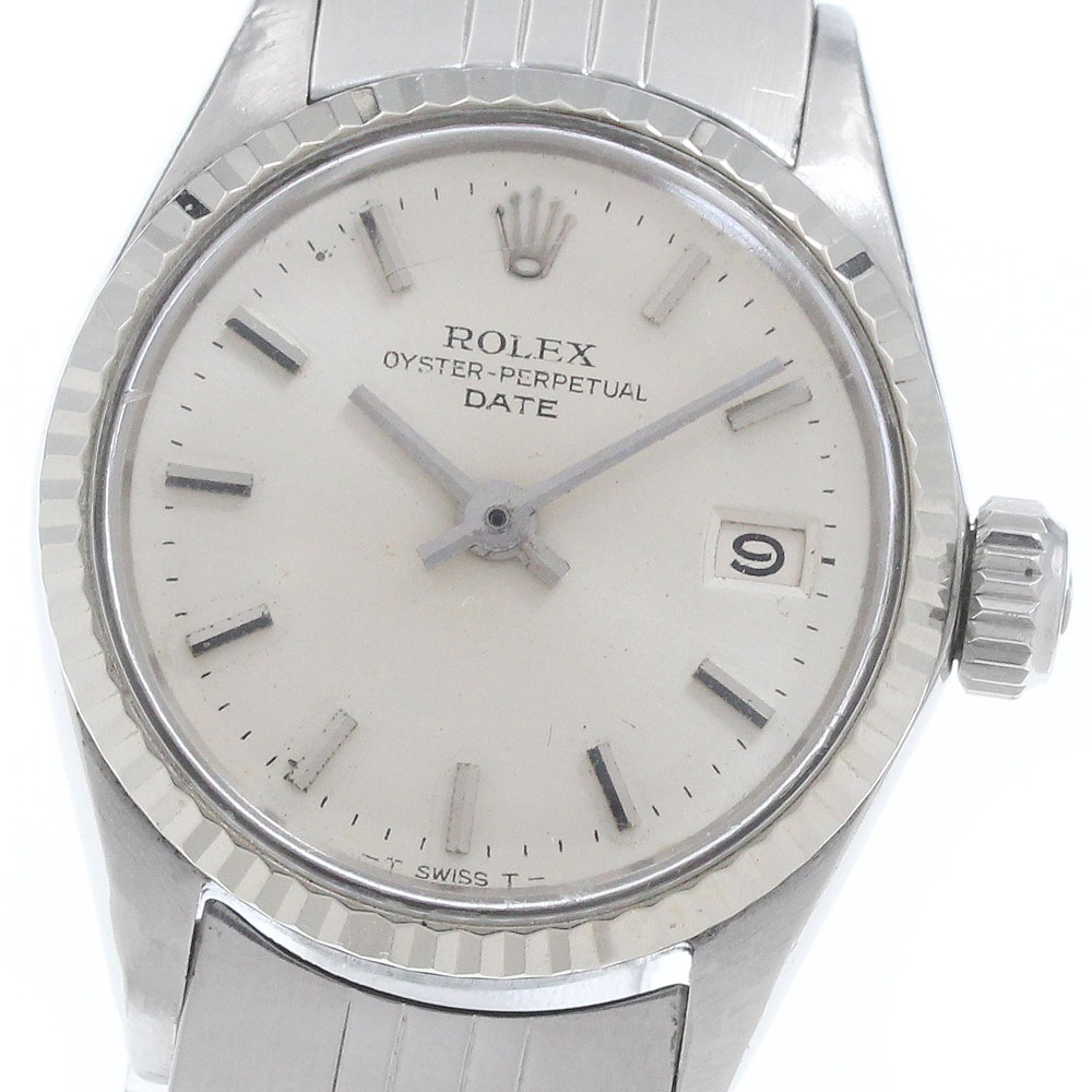 ジャンク ロレックス ROLEX 6517 オイスターパーペチュアル デイト WGベゼル Cal.1161 自動巻き レディース _950877【中古】