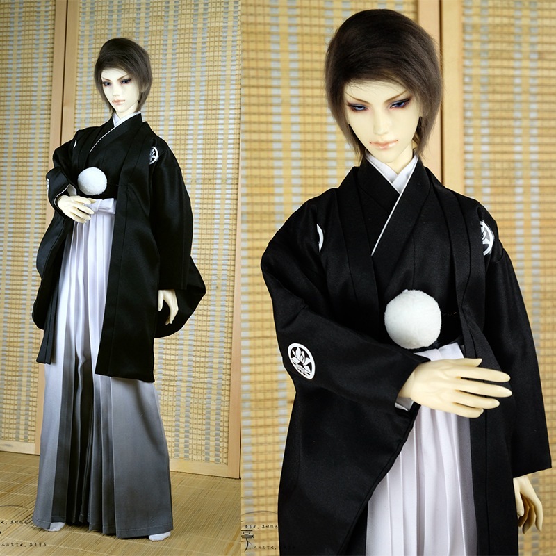 BJDドール衣装セット 着物 和風 結婚 羽織袴 YOSD/MSD/SD/SD17/70cm人形用