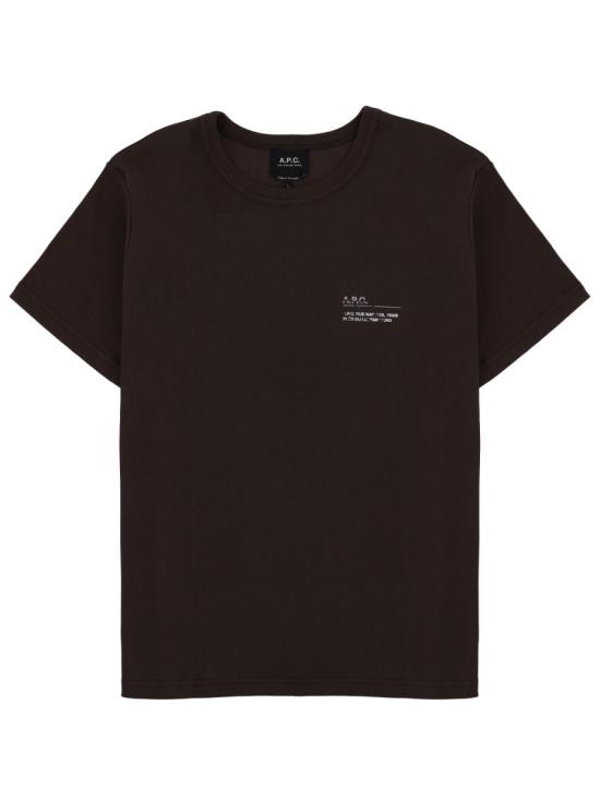 A.P.C. Men T-Shirts COHMW H26577 CAA BROWN
