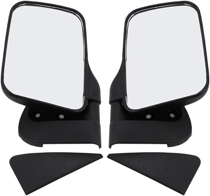 互換 ダイハツ ハイゼット トラック サイドミラー 交換 S100P S200P S200C S210P S210C S211P 社外品 汎用 修理 ブラック( 左右セット（ブラック）)