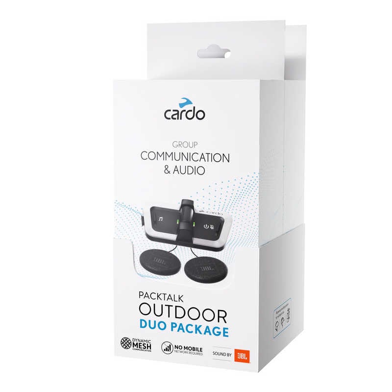 CARDO　PACKTALK OUTDOOR DUO - WHITE (2個セット) ホワイト　SP000110