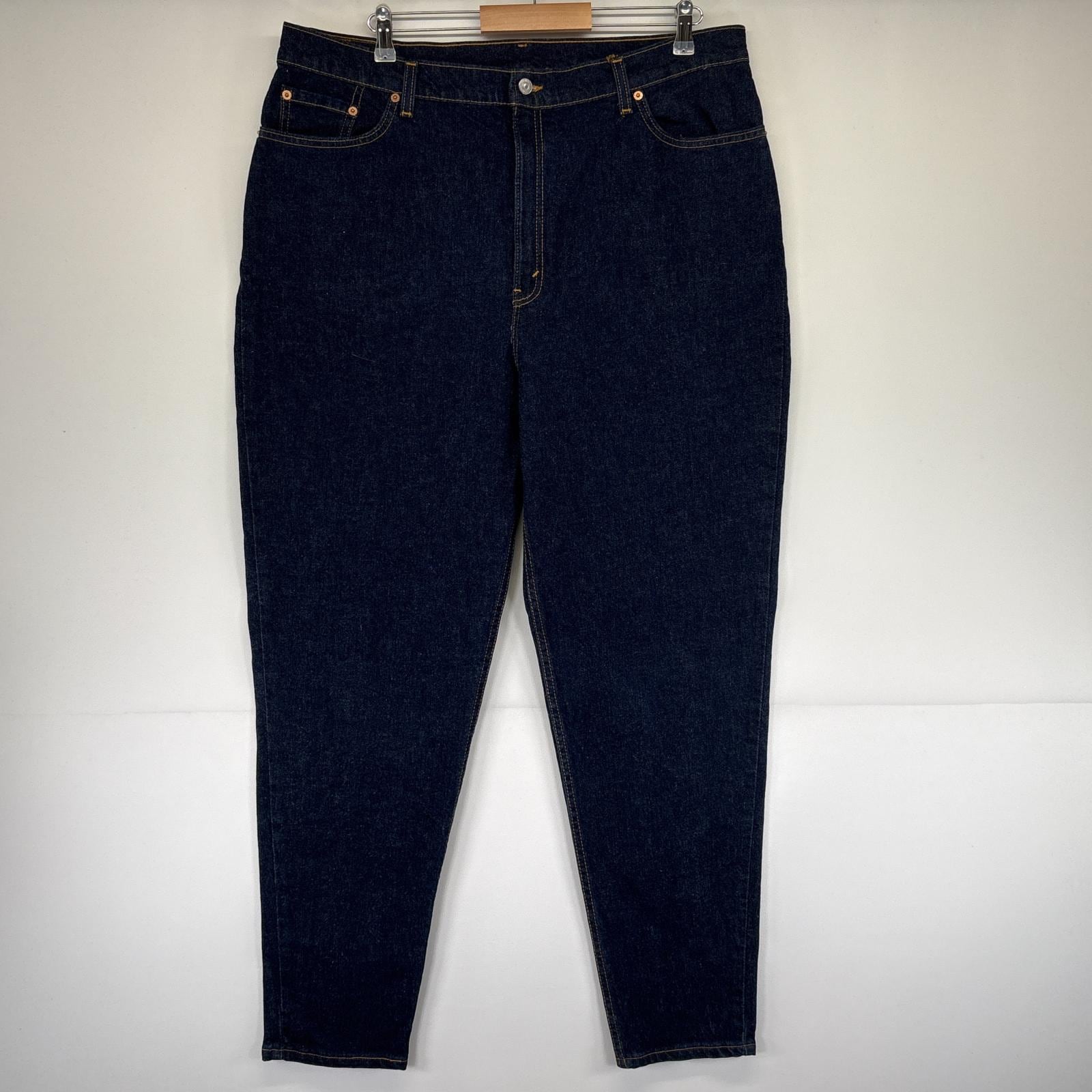 古着 USA製 デニムパンツ 550 テーパード ジーンズ ジーパン 大きいサイズ 20M インディゴブルー メンズ