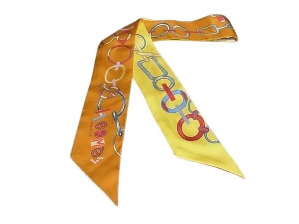 リボンスカーフ ツイリー シルク100% - Do Re Boucles マルチカラー ブランド 高級 アクセサリー 大人可愛い プレゼント ギフト リング ベルト バッグ【本物保証】 17,220円