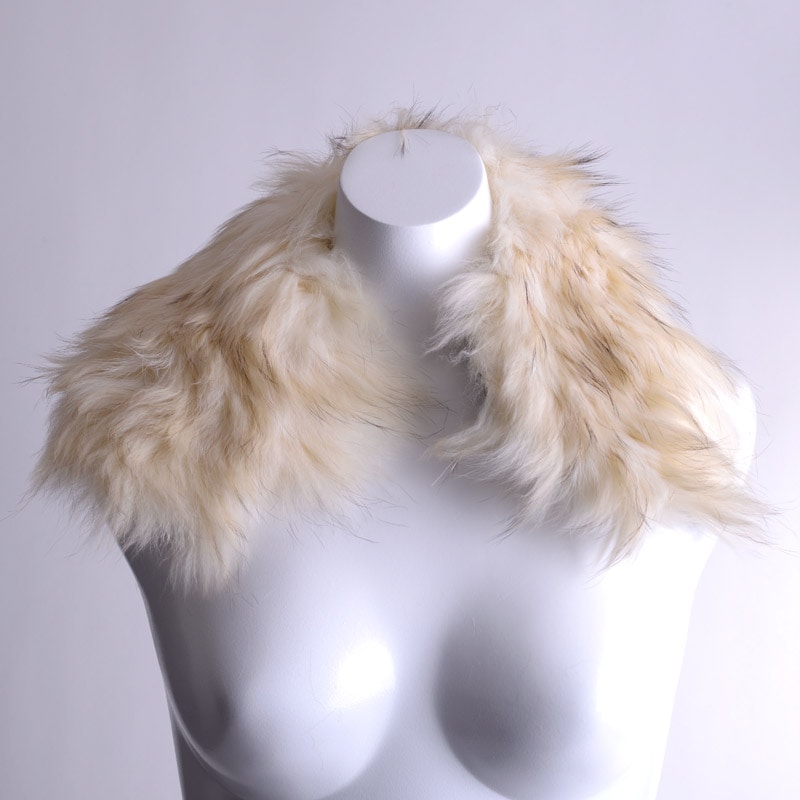 タヌキ ラクーンカラー ティペット 毛皮 ファー 日本製 加工用