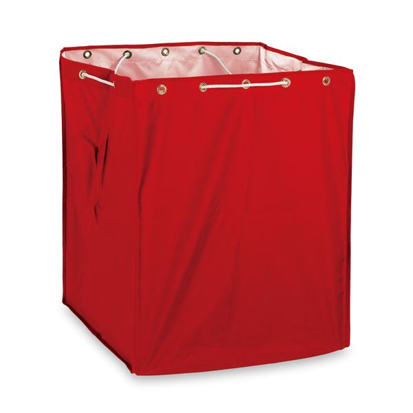 (まとめ) 本体別売 BM ダストカー 運搬カート用 替袋E 赤 大 ナイロン製×2セット ダストカート用 集積カート用