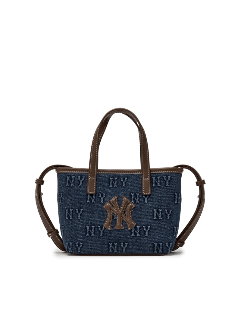 Classic Monogram Denim Embossed Mini Crossbody Bag New York Yankees 韓国大人気