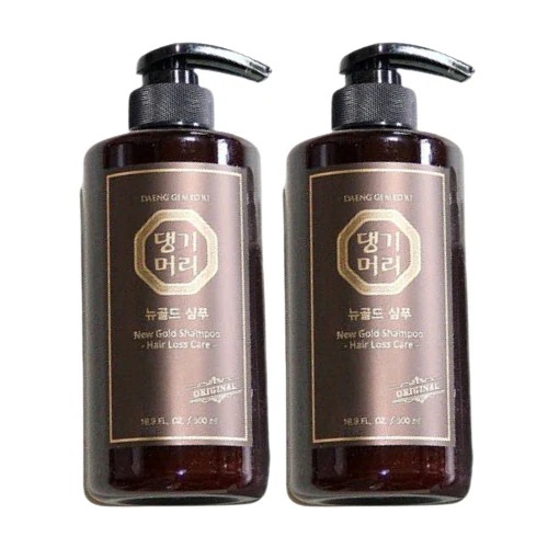[1+1]ニューゴールドシャンプー 500mL 韓方ヘアケア 韓国シャンプー 抜け毛ケア 頭皮クレンジング ダメージヘア ハーブシャンプー 髪にハリとコシ 頭皮環境ケア 韓国コスメ ヘアケアセット
