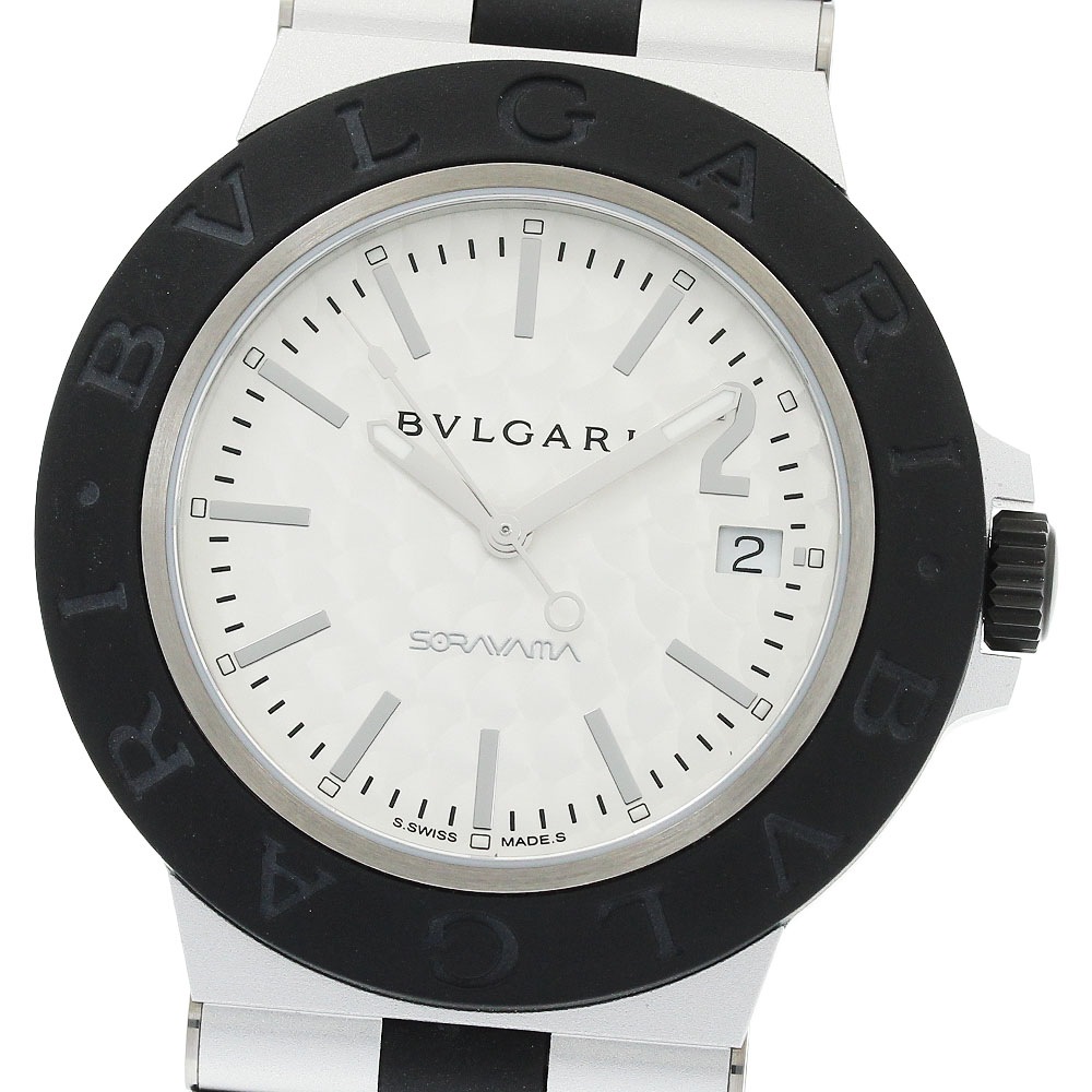 ブルガリ BVLGARI BB40AT/103703 アルミニウム 空山基 デイト 限定1000本 自動巻き メンズ 良品 箱・保証書付き_952631【中古】