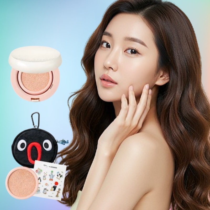 ピングーコラボ プルーフィット ライトマット クッション 本品+リフィル+ピングーステッカー+ピングーポーチ メイクアップ 韓国コスメ SPF