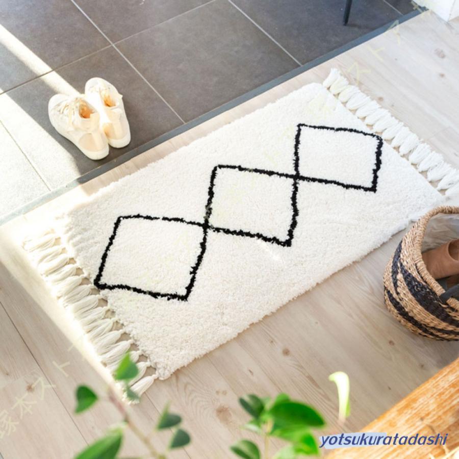 【大好評！最安値挑戦!】玄関マット ラグマット 約50cm×80cm ベニオワレン ラグ カーペット 床暖房対応 おしゃれ シャギー 長方形 ラグ 絨毯 じゅうたん オールシーズン 冬