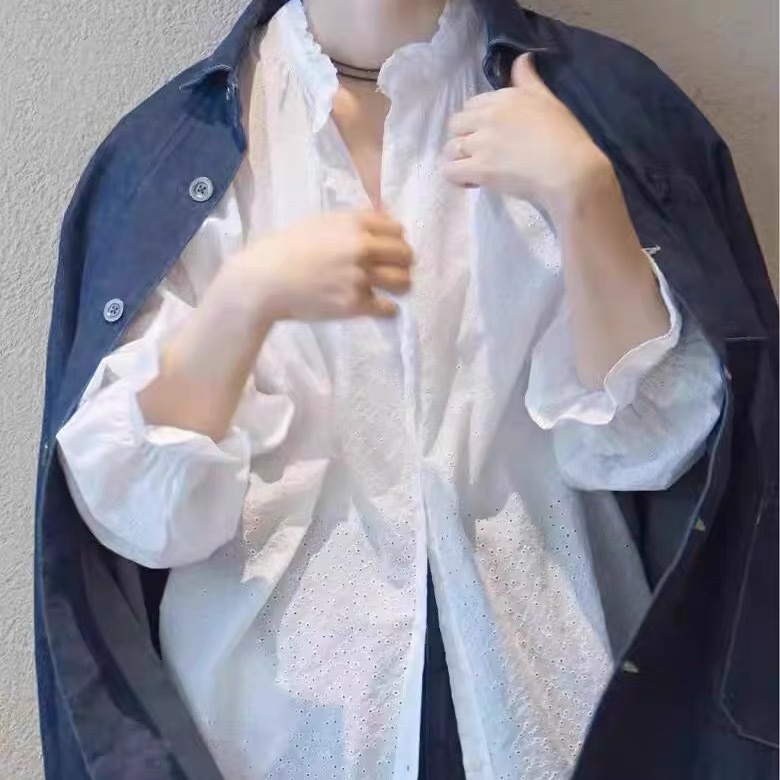 JOURNAL STANDARD LUXE シャツ ブラウス ワッシャー フリルブラウス レディース