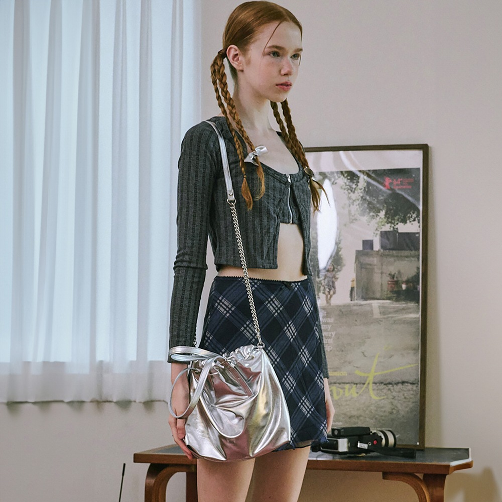 Clue ミニバッグ シルバー