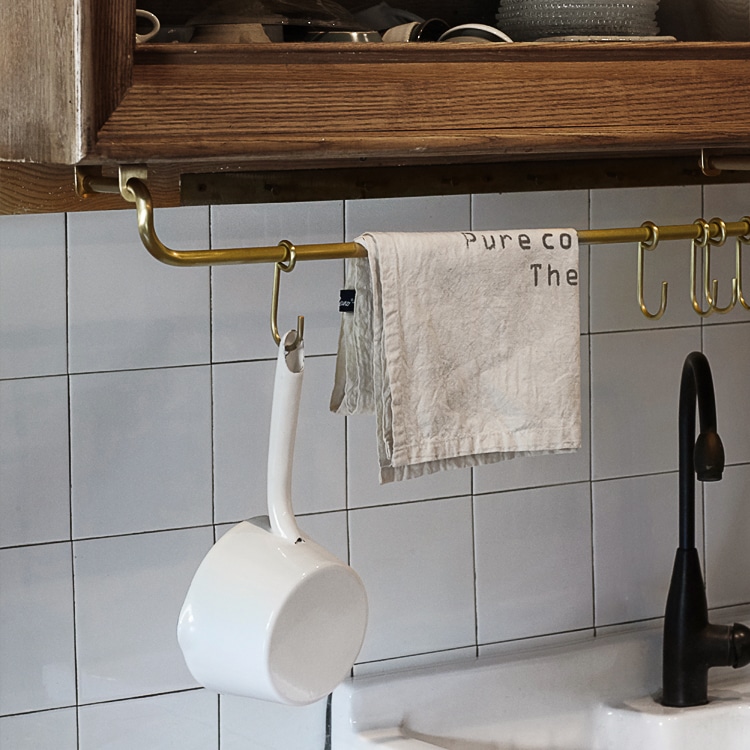 真鍮フック/ストレージラック/ハンギングロッド/ストレージラック/ポットホルダー 10,764円