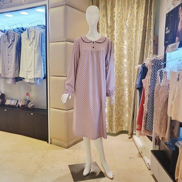 VGN4559_穏やかな染めコート地パジャマワンピース