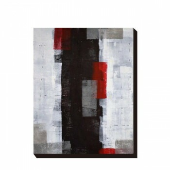 アートパネル T30 Gallery Red and Grey Abstract Art Painting IAP-51601