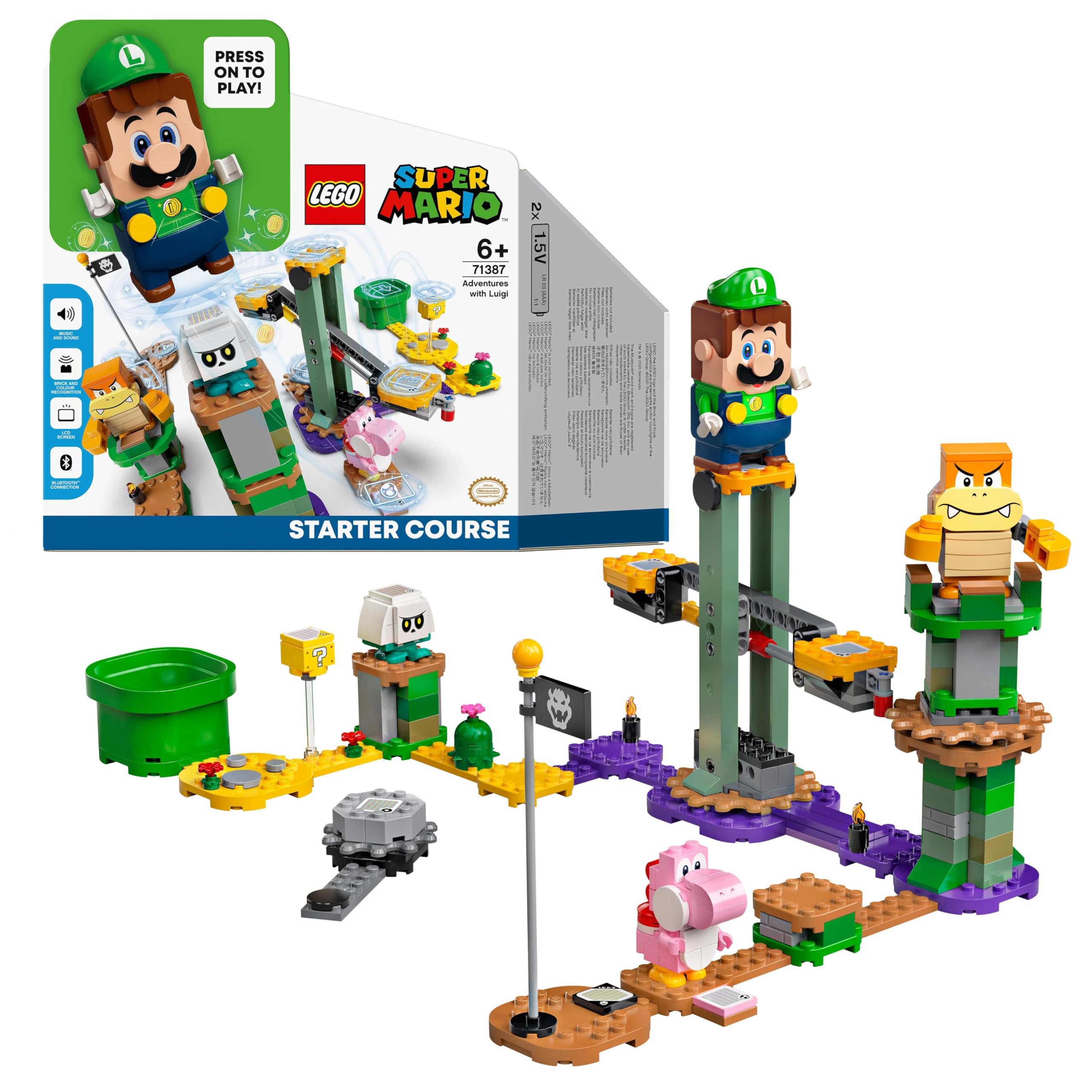 レゴ (LEGO) スーパーマリオ おもちゃ レゴ(R)ルイージ(TM) と ぼうけんのはじまり スターターセット ルイージ 男の子 女の子 マリオ 子供 グッズ フィギュア ゲーム 玩具 知育玩具